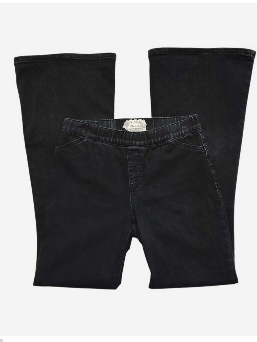 Altar'd State Flare Pull-On Black Jeans Women's Small Bohemian Stretch Festival
